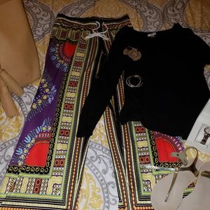 African Print Pants